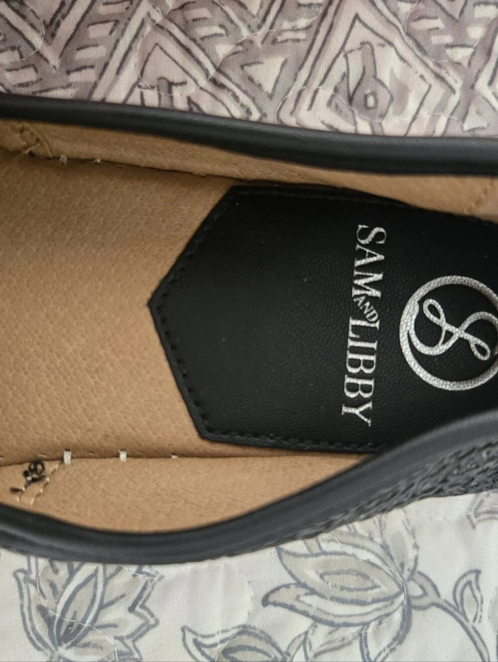 Sam & Libby Black Woven Slip-On Loafer
